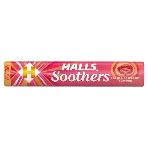 Halls Soothers Peach & Raspberry 10s