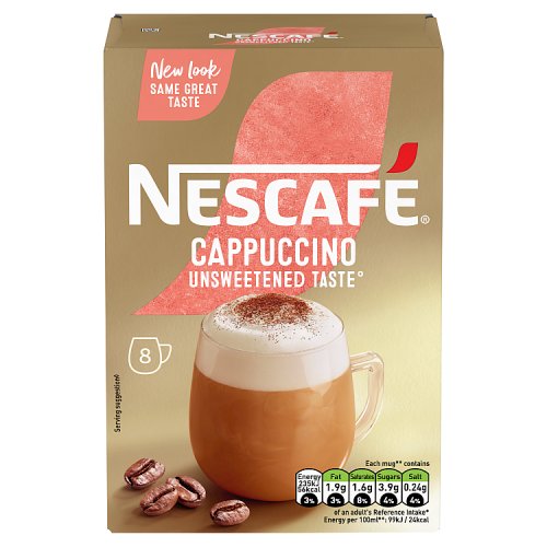 Nescafe Gold Unsweetened Cappuccino 8 Pack