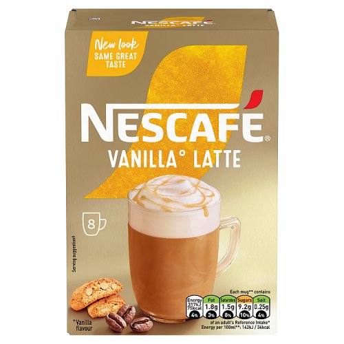 Nescafe Gold Vanilla Latte Drink 8 Sachets