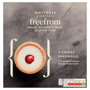 Waitrose Gluten Free Cherry Bakewells 4 Pack