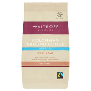 Waitrose Ground Coffee Decaff Colombian