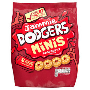 Burtons Mini Jammie Dodgers Snack Pack 6 Pack
