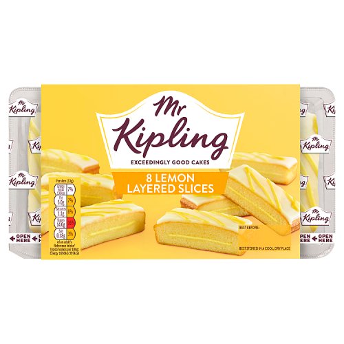 Mr Kipling Lemon Layer Slices 6 Pack