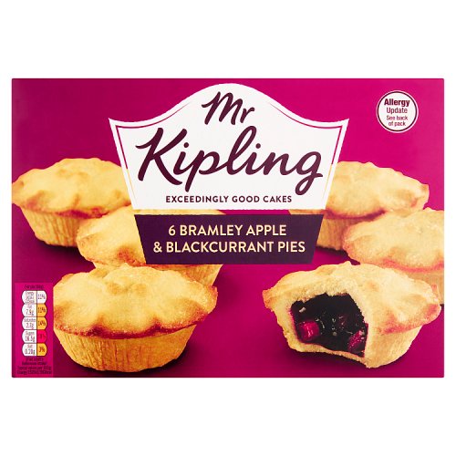 Mr Kipling Apple and Blackcurrant Pies 6 Pack