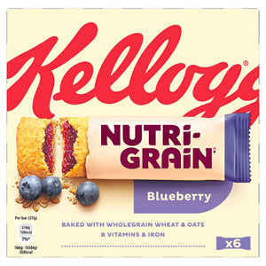 Kelloggs NutriGrain Blueberry 6 Pack