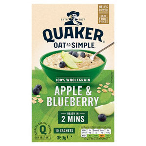 Quaker Oat So Simple Apple and Blueberry