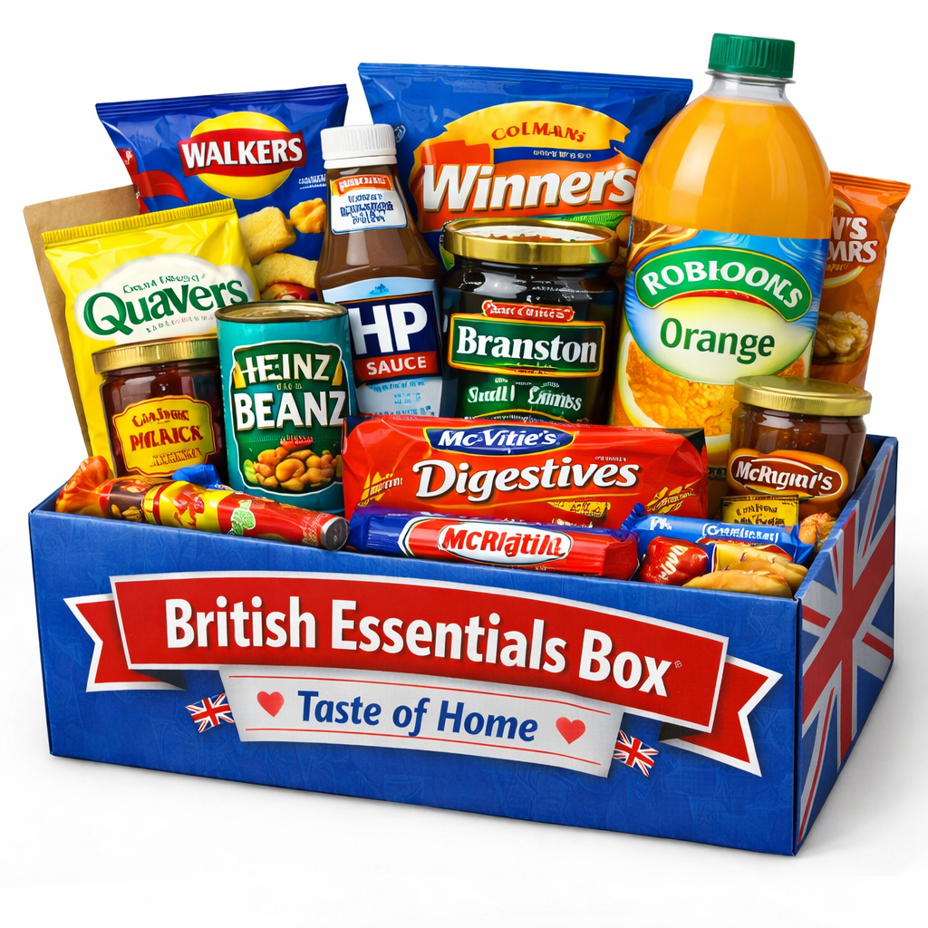 British Essentials Taste of Home Box - Sweet & Savoury UK Favourites