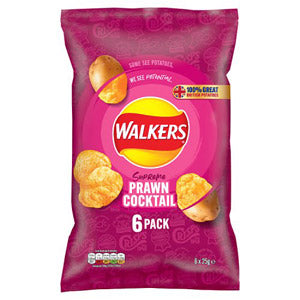 Walkers Cheese and Onion Crisps 6 Pack