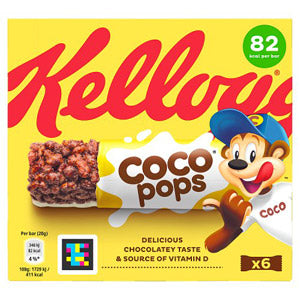 Kelloggs Coco Pops Cereal Bars 6 Pack