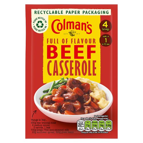 Colmans Beef Casserole Mix Sachet